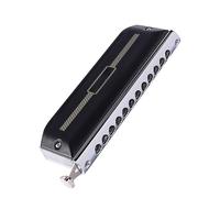 Professional Harmonicas Chromatic Harmonica Transparent ABS Comb Stainless Steel Cover 12 Holes Harp Musical Instrument (Color : Key-B)