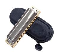 Professional Harmonicas Diatonic Harmonica Harp 10 Holes Harmonica Musical Instruments With Bamboo Comb (Color : Key C)