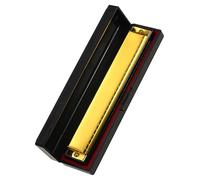 Professional Harmonicas Professional Harp Key Of C 24 Hole Polyphony Diatonic Harmonica With Case (Color : 02)