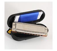 Professional Harmonicas Wooden Comb Stainless Steel Cover Harmonica Professional 10 Holes Harmonica With Case (Color : Key-C)