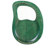 Professional Harp Beautiful Harp Solid Wood Harp Instrument with Portable 19 Metal Strings Mahogany Body for Adults Kids Beginners(Color:Navy blue)