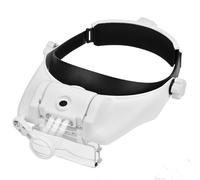 Professional Head-Mounted Magnifier with Adjustable LED Light & 4 Interchangeable Lenses - Comfort-Focused Design for Precision Tasks