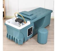 Professional Head Spa Bed, Smart Head Care Beauty Bed for Barber Shop Hair Salon Massage Beauty Shop, with Water Heater Circulation, Flat Thai Massage Support