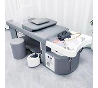 Professional Head Spa Shampoo Bed, B Thai Water Circulation Head Massage Bed with Water Heater, Multifunctional Facial Bed & Salon Spa Equipment