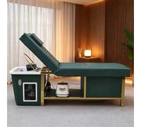 Professional Head Spa Shampoo Bed, Electric Backrest Lift Japanese Head Spa Equipment, Water Circulation Massage Table with Pedicure for Salons & Spas