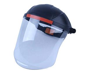 Professional Headwear Welding Grinding Face Shield Guard Splash-Proof Metal Casting Mechanical Industry Universal (Balck+White)