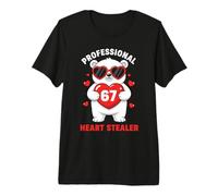 Professional Heart Stealer Valentines 67 Meme 6 7 Polar Bear Premium T-Shirt