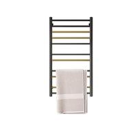 Professional Heated Towel Rail 304 Stainless Steel Black Bathroom Towel Warmer Dryer Racks