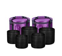 Professional Heavy Duty Carrying Cases for Crystal Singing Bowl Set - 2Pack, Contains 5 Inner Lining, Portable Travelling Bag for 6"-12"/7"-12"/7"-13"/8"-14" Chakra Set (Color : 7"-13")
