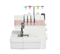 Professional Heavy-Duty Coverstitch Serger, Semi-Industrial Overlock Machine with 2-3-4-5 Stitch Capability for Beginners and Professionals