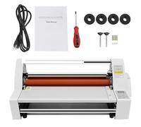 Professional Heavy Duty Hot & Cold Roll Laminator with LED Control Panel, 3 Modes, Adjustable Temperature 0-180°C, Pressure & Membrane Tension Regulation for School Office Home Use