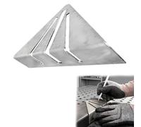 Professional Heavy Duty Metalworking Miter Square, 45/90 Degree Precision Carpenter Triangle Ruler with Angle Guides, Woodworking Measuring Layout Tool for Framing, Saw Marking, Roofing (8in)
