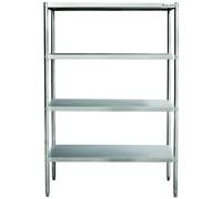 Professional Heavy Duty Shelving Unit Stainless Steel Width 1800mm Depth 500mm 4 Shelves DA-VS1850S4