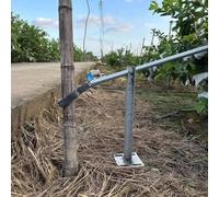 Professional Heavy Duty T-Post Puller with U-Shaped Claw, Adjustable High-Leverage Farm Tool for Effortless Stump and Post Extraction - Rust-Resistant Steel Construction