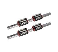 Professional HGH15 HGR15 Linear Guide Rail 15mm Guideways Rod Set+4 Pcs Slide Bearing Block HGH15C /Flang HGW15CC(Hgw15cc,700mm)