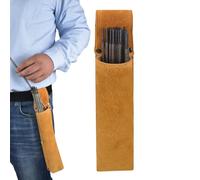 Professional High-Altitude Welder's Waist Bag - 2mm Cowhiďe, Heat-Resistant, Tether-Ready. Holds 7018, 6010 Electrodes + Chipping Hammer & Wire Brush. Ešseñtial For Ironwörkers & Shipyard Welders.