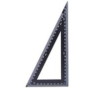 Professional High Carbon Steel Triangle Ruler Woodworking Measuring Tool Right Angle Ruler for Carpenters and Woodworkers Black 120x300mm or 200x400mm (120 * 300mm)