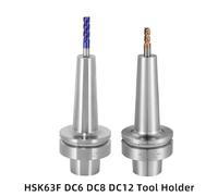 Professional High Precision Speed HSK63F DC6 DC8 DC12 120L HSK63 DC6 DC8 DC12 Precision Slim HSK Shank DC Collet Chuck After Pull Tool Holder(HSK63F-DC8-120L)