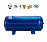 Professional High Pressure Reservoir Air Tank Kit, Carbon Steel Gas Storage Vessel for Stabilizes Air Pressure, for Laboratory/Factory(25L/6.6Gal (Style C))
