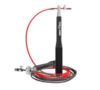 Professional high speed, steel skipping rope, with 3D ball bearing, for double-unders with a wire rope, optimal for fitness, e.g. cross fit, boxing training, WODs, MMA and speed rope skipping