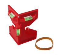 Professional Horizontal Fence Post Pipe Vertical Level Angle Meter with Triple Bubble Indicators for Accurate Measurement of Angles and Levels (Red)