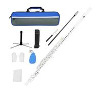 Professional Horizontal Flute With Bag Cleaning Cloth Stick 16-hole C Tone Closed For School Band Instruments With E