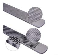 Professional Horseshoe Rasp File for Farriers - Heavy-Duty Metal Trimming Tool with Ergonomic Handle, Compatible with Equine Care and Horse Shoeing (14 Inch, Red/Silver)(B)