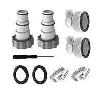 Professional Hose Adapter for Fit ARU Threaded Connection Pumps Plunger Swimming Pool Drain Part Accessories Hose Connector Replacement Part Adapter Set Fitting Filter Pumps with