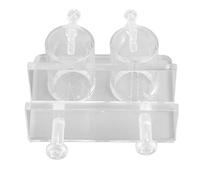 Professional Hot Bending Aquarium Water Pipe Clamp, Strong Acrylic Pipe Holder for Stainless Steel Lily, 1pc (Double Hole 25mm/0.98in Inner Diameter)