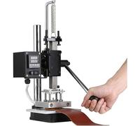 Professional Hot Foil Stamping Machine, 10x13cm Heat Plate Leather Embossing Machine, 0-400℃ Digital Temperature Control Press for PVC, PU, Paper, Wood, Branding Logo Stamper (500W)