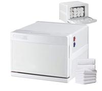 Professional Hot Towel Warmer Cabinet with UV Sterilizer Fast Heating Aluminum Interior Ideal for Salons Barbers Home Spa and Health Care Treatments
