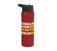 Professional House Painter Decorator Dad Hero Husband Stainless Steel Insulated Water Bottle