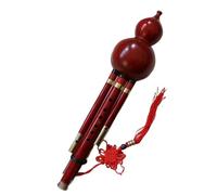 Professional Hulusi Handmade Bb/C Hulusi Mahogany Flute Gourd Flute Woodwind Musical Instrument C Key Case
