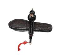 Professional Hulusi Handmade Hulusi Black Gourd Cucurbit Flute Ethnic Musical Instrument Key Of C With Case(Type B)