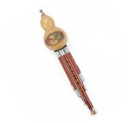 Professional Hulusi Hulusi Instrument Three Tone B Flat Tuned Double White Copper Rosewood