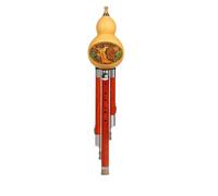 Professional Hulusi Natural Redwood Model C Key B Flat Hulusi Beginner Professional Instrument(B flat)