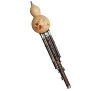 Professional Hulusi Nine-hole To Seven-hole Dual-purpose Wide-range Cucurbit Flute Chinese Traditional Ethnic Gourd Musical Instrument Hulusi Flute (Color : F key)