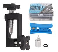 Professional Hydraulic Brake Hose Cutter Tool Set with Mountain Bike Oil Needle Driver, Nylon Insertion Tool, Five Wire Body for Bicycle Maintenance