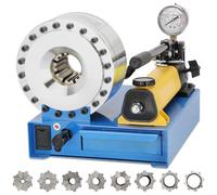 Professional Hydraulic Hose Crimper Tool Set | 2000kN Force | 8 Dies (10-30mm²) for 1/4" to 1" R1&R2 Hoses | Portable Hose Crimping Tool for Automotive, Agricultural&Industrial Repair | CE Certified.