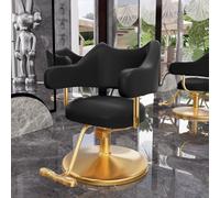 Professional Hydraulic Salon Chair - Heavy Duty Stylist Chair with 360° Swivel & Ortho Comfort Padding for Beauty Studios, Supports Up to 400LB