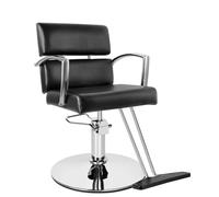 Professional Hydraulic Styling Chair - 300 lb Capacity 360° Swivel Orthopedic Cushion PU Leather Salon Chair for Home & Studio Use Black Beauty Equipment