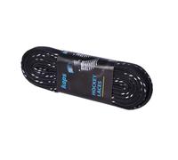 Professional Ice Hockey Skate Laces Waxed, Inline Roller Blading Skating, Quality Cotton, Made in Europe (305 cm - 120 inch - Black)