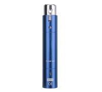 Professional Inline Microphone Preamplifier High Gain 28dB Lossless Amplification Mic Booster Active Preamp for Live Streaming Studio Recording Aluminum Alloy (Blue)