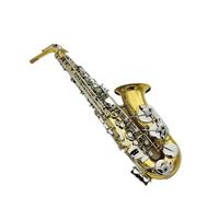 Professional Instrument Eb Alto Saxophone Brass Lacquer Band Sax Quality With Case (Color : 02)