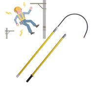 Professional Insulated Rescue Hook, Detachable Electrical Safety Rescue Hook, Safety Life-Saving Pole Stick, for Power Station/Factory/Auto Maintenance(Yellow,2m/6.6ft)