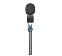Professional Interviewer Mic Adapter Stick With Interchangeable Mount For Various Devices Construction Wind Resistant Handheld Interviews Microphone