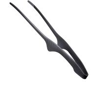 Professional Japanese Tongs for Chef and Kitchen Precision and Training 24 cm Stainless Steel 18/10 Black