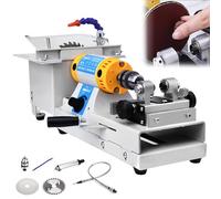 Professional Jewelry Polisher Buffer Machine, Gemstone Grinder & Polisher for Jewelry Making, Mini Bench Lathe Cutting Machine, Precision Table Saw for Grinding, Polishing, Drilling, Engraving