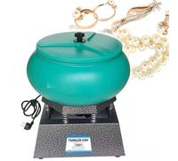 Professional Jewelry Polishing Machine, Large Capacity Vibratory Tumbler for Efficient Edge Burr Removal and Surface Cleaning, Ideal for Rock, Jade, and Gold Polishing