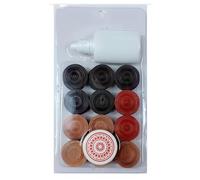 Professional Junior Carrom Board Game Set - Includes 24 Premium 6mm Coins, 1 Striker, and Smooth Gliding Powder - Indoor Family Board Game for Kids and Adults